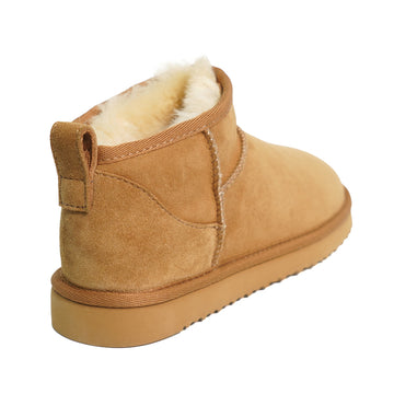 Women's Mini-Upper Sheepskin Boots 100% natural Australian merino sheepskin
